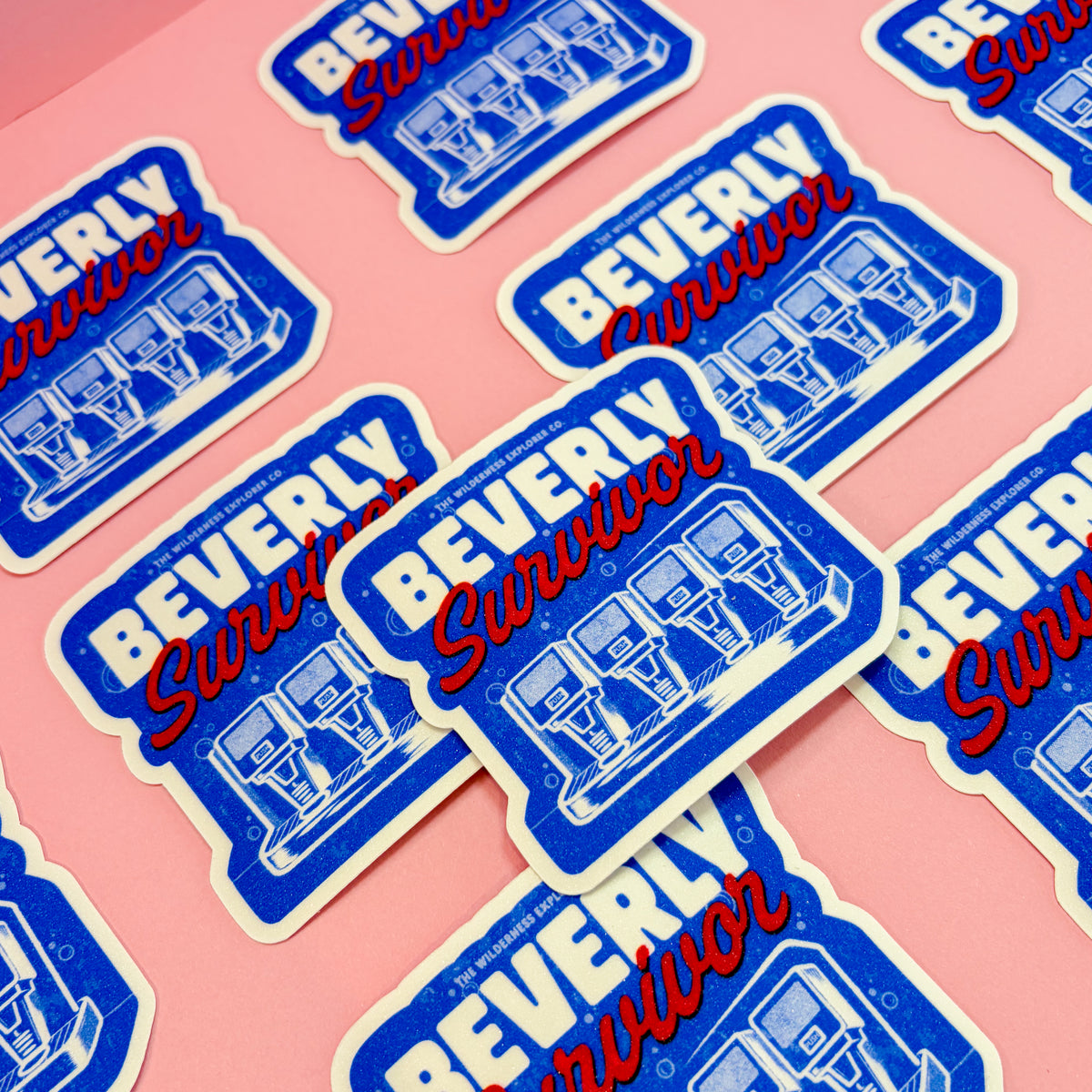Beverly Survivor Club Cool Inspired - Vinyl Sticker/Magnet
