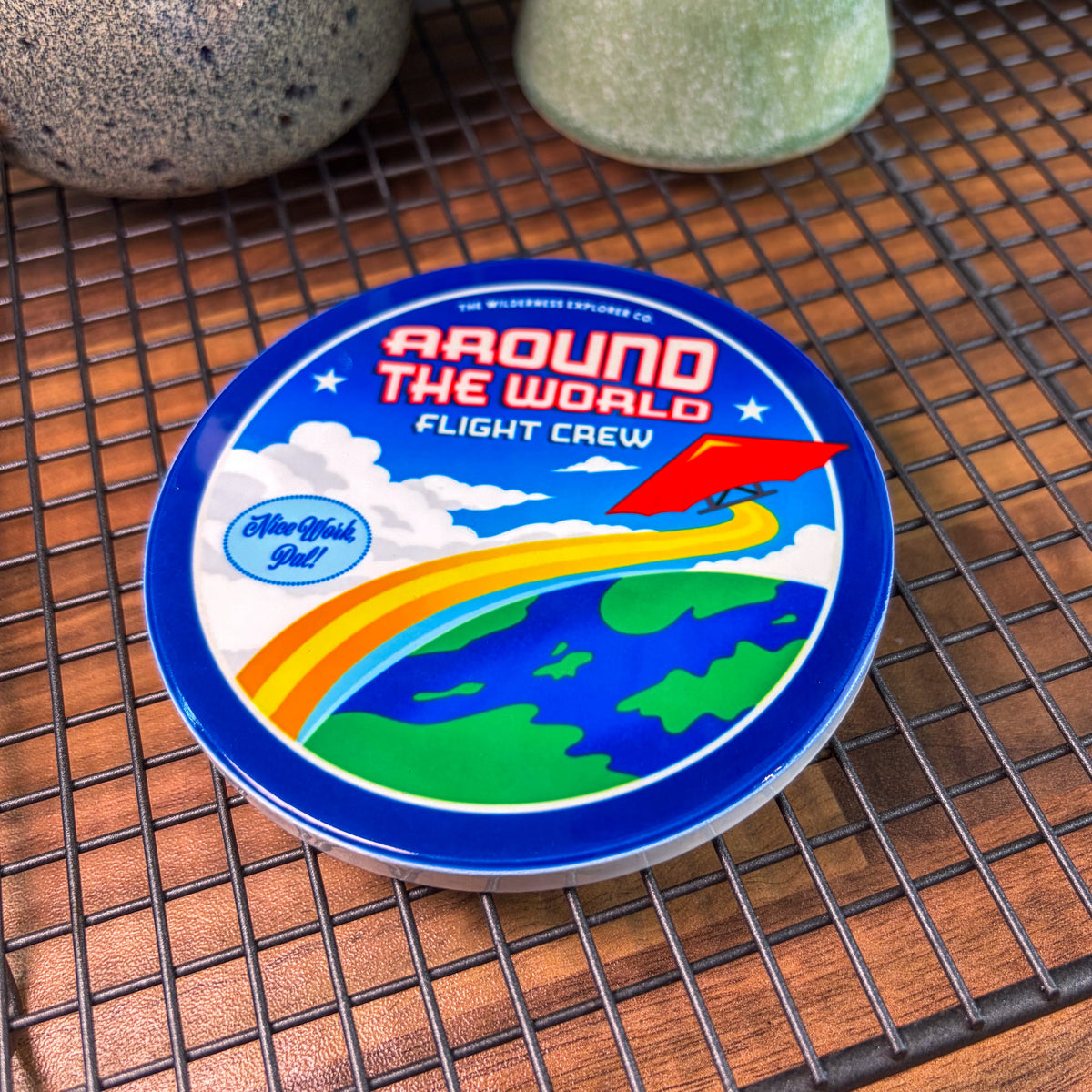Around The World Flight Crew - Ceramic Coaster