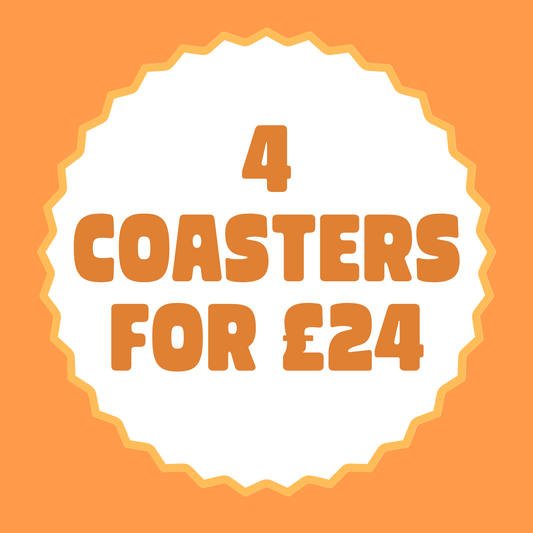 Wilderness Explorer Co. Coaster Bundle - 4 Coasters for £24