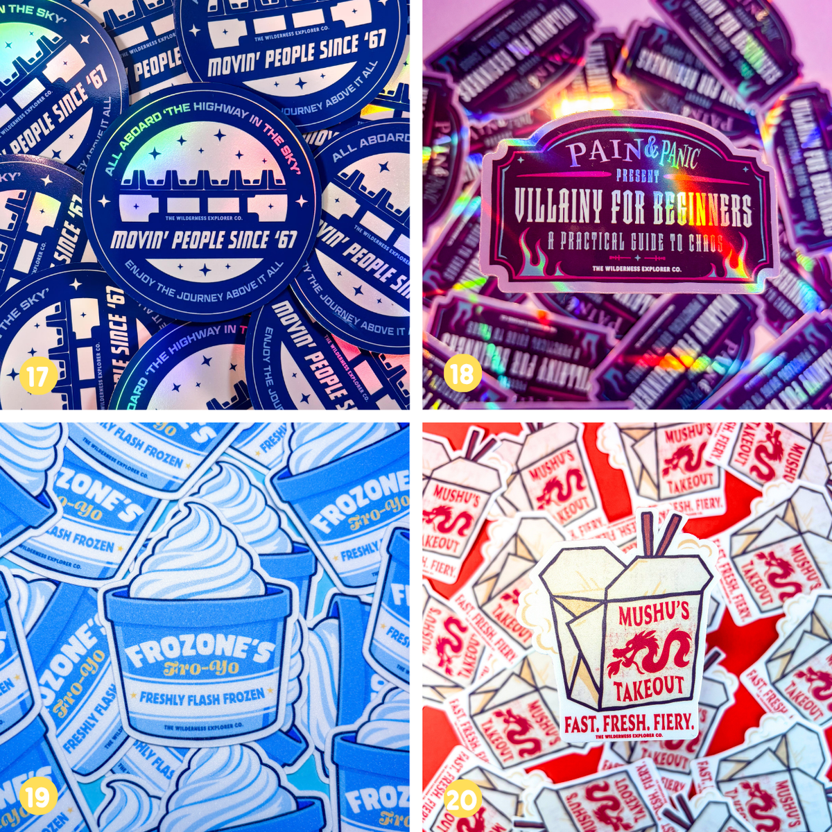 Wilderness Explorer Co. Sticker Bundle - 15 Stickers for £35