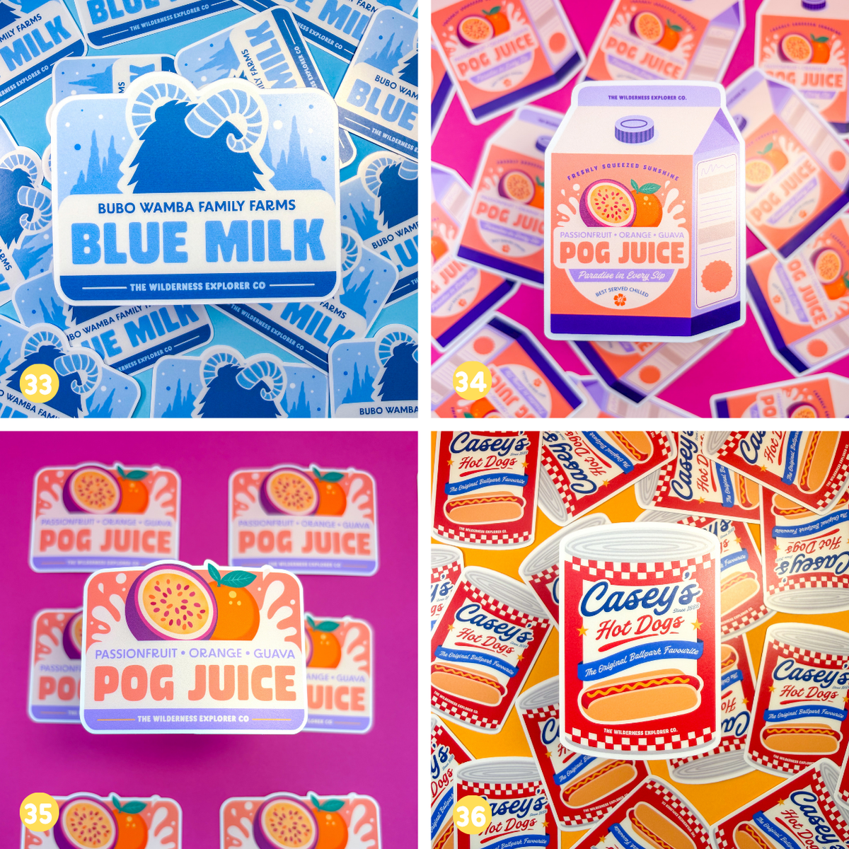 Wilderness Explorer Co. Sticker Bundle - 15 Stickers for £35