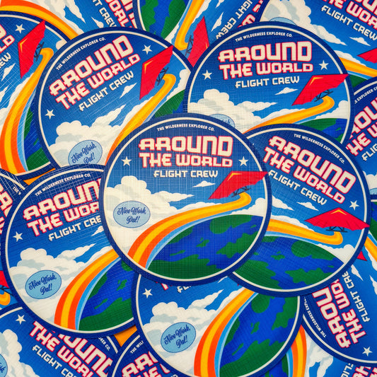 Around The World Flight Crew - Vinyl Sticker/Magnet