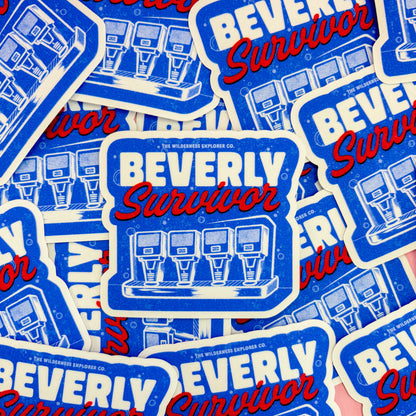 Beverly Survivor Club Cool Inspired - Vinyl Sticker/Magnet