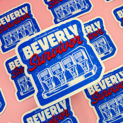 Beverly Survivor Club Cool Inspired - Vinyl Sticker/Magnet