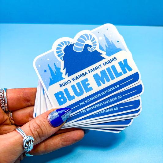 Blue Milk from Batuu Logo - Vinyl Sticker/Magnet