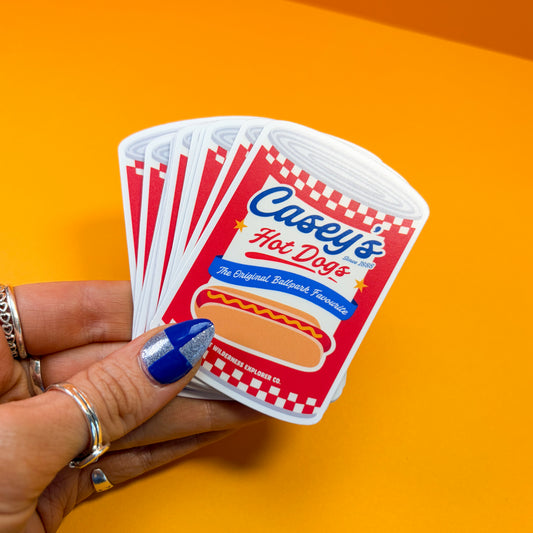 Casey's Hot Dogs - Vinyl Sticker/Magnet