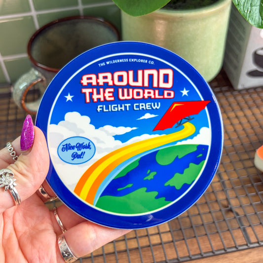Around The World Flight Crew - Ceramic Coaster