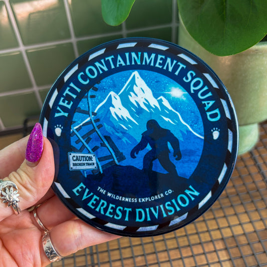 Yeti Containment Squad - Ceramic Coaster