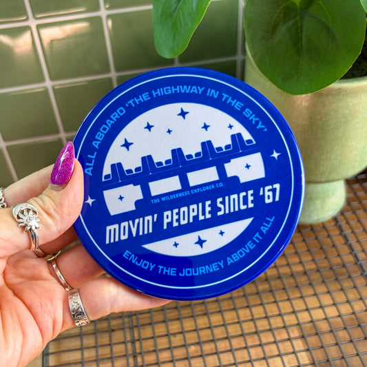 Movin' People Since '67 - Ceramic Coaster
