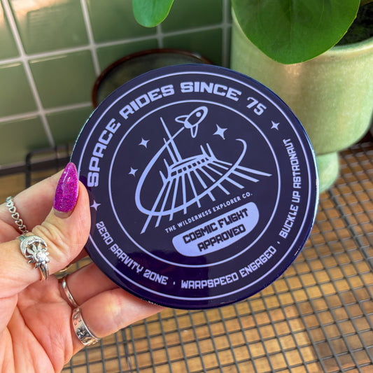 Space Rides Since '75 - Ceramic Coaster