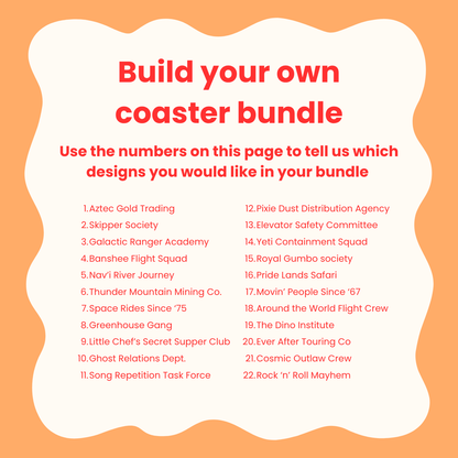 Wilderness Explorer Co. Coaster Bundle - 2 Coasters for £14