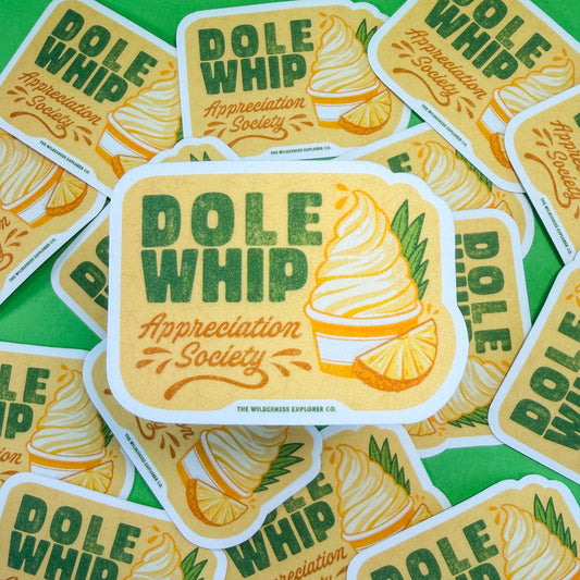 Dole Whip Appreciation Society - Vinyl Sticker/Magnet