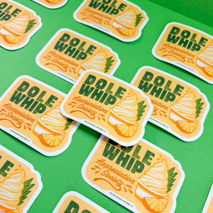 Dole Whip Appreciation Society - Vinyl Sticker/Magnet