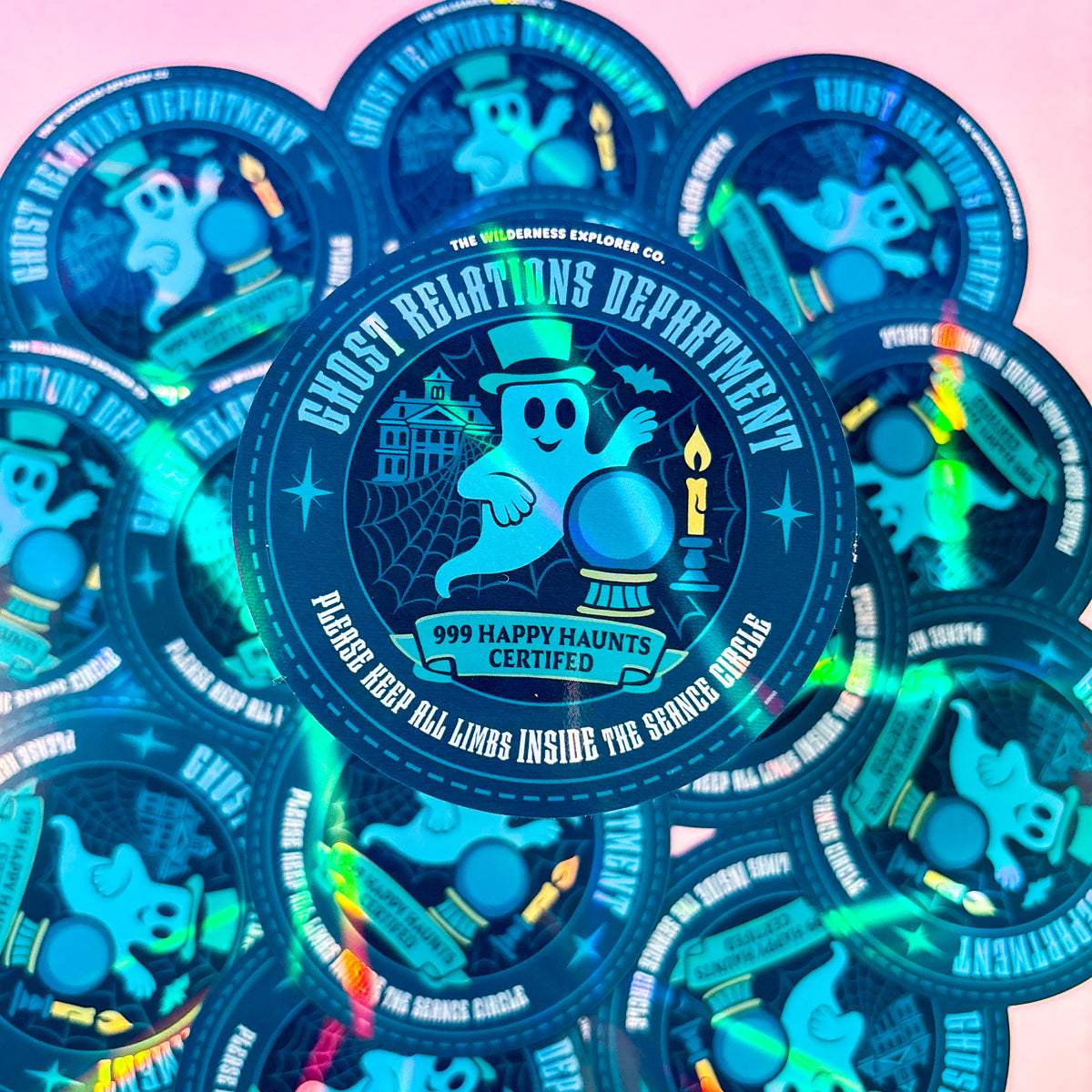 Ghost Relations Department - Holographic Vinyl Sticker/Magnet