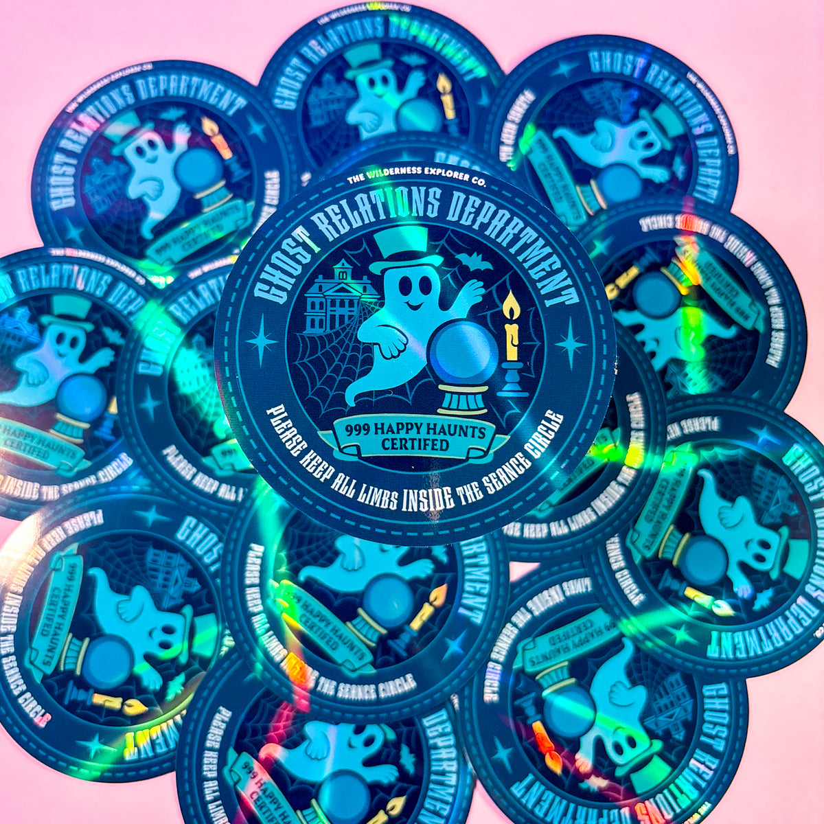 Ghost Relations Department - Holographic Vinyl Sticker/Magnet