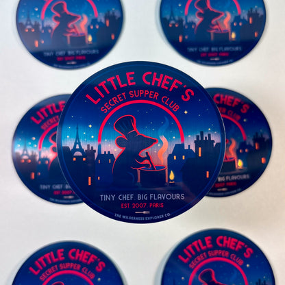 Little Chef's Secret Supper Club - Vinyl Sticker/Magnet