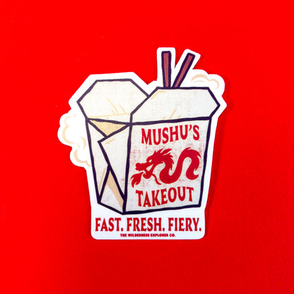 Mushu's Takeout - Vinyl Sticker/Magnet