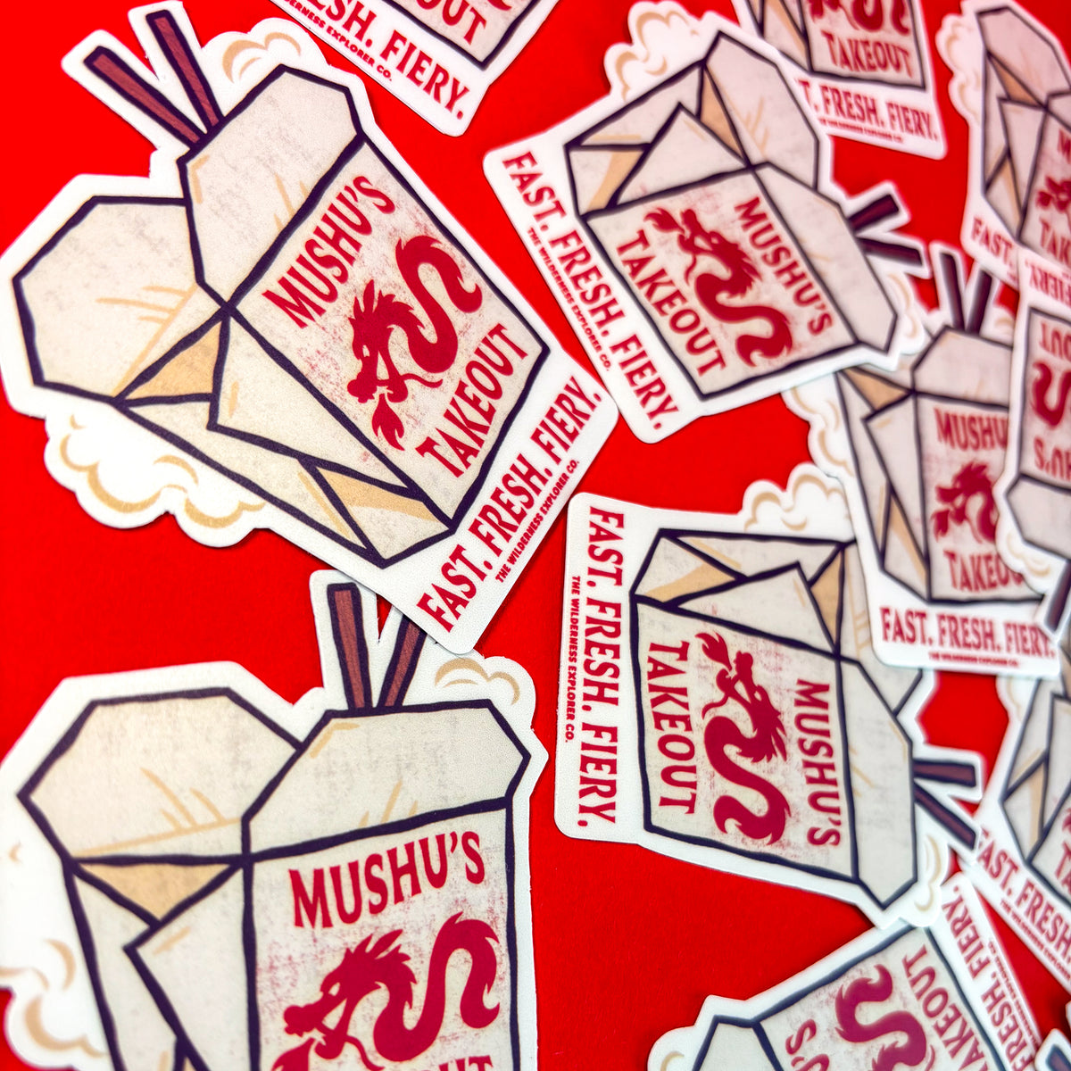 Mushu's Takeout - Vinyl Sticker/Magnet