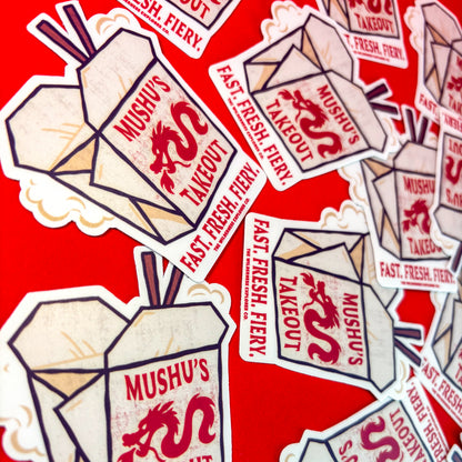 Mushu's Takeout - Vinyl Sticker/Magnet