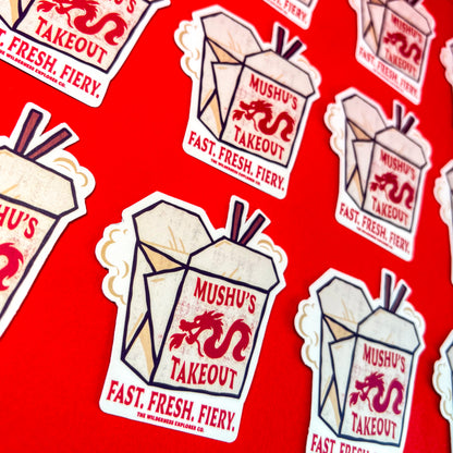 Mushu's Takeout - Vinyl Sticker/Magnet