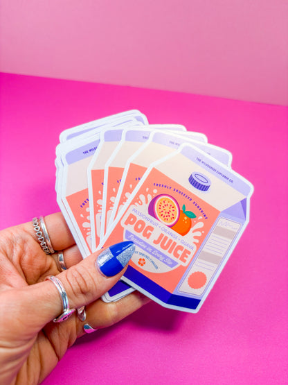POG Juice Vinyl Sticker Duo