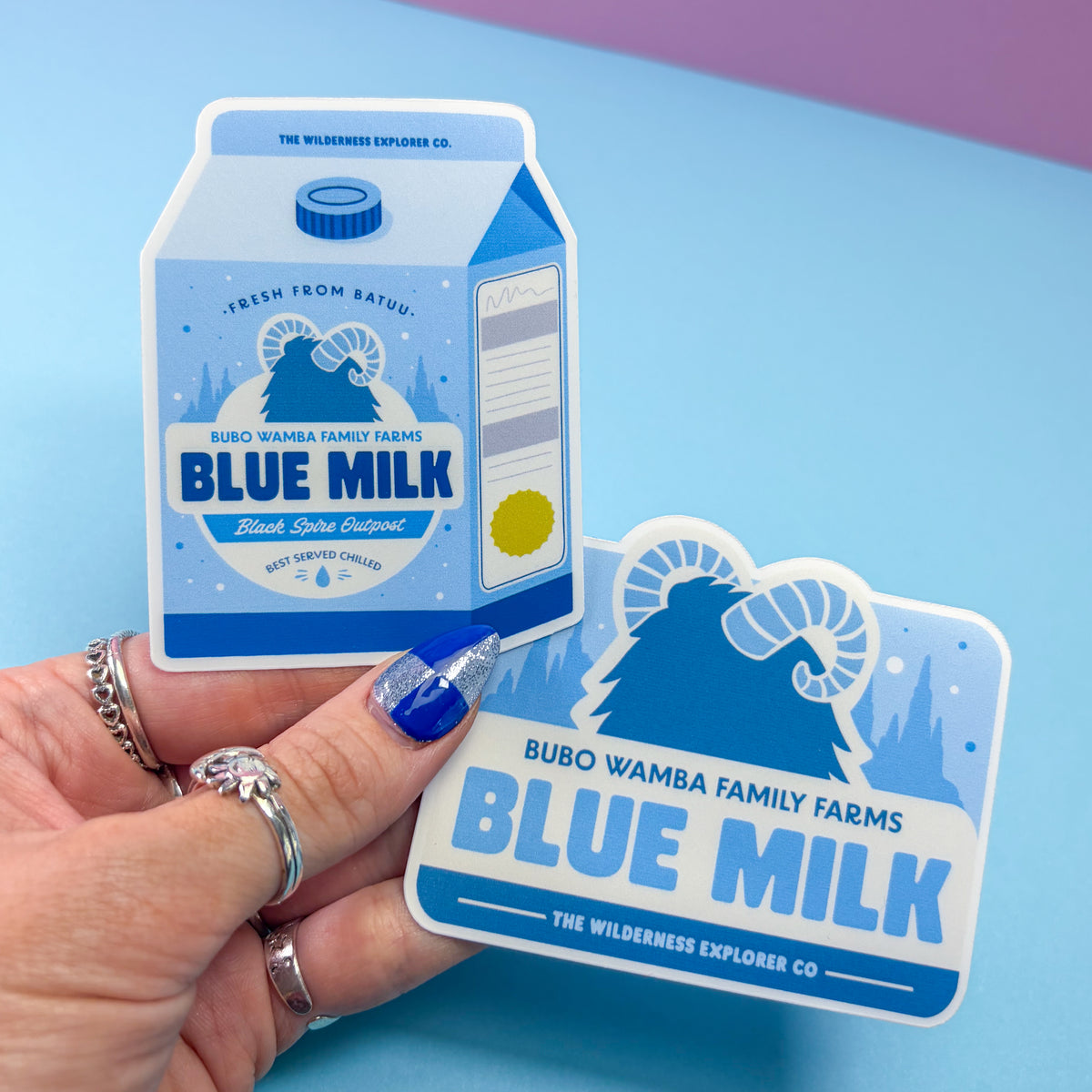 Blue Milk from Batuu Sticker Duo