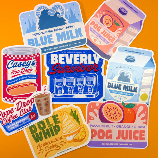 Park Snacks Collection - Vinyl Sticker Bundle