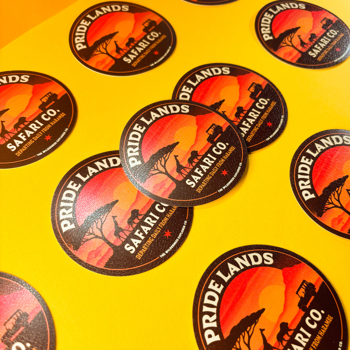 Pride Lands Safari Co - Textured Vinyl Sticker/Magnet