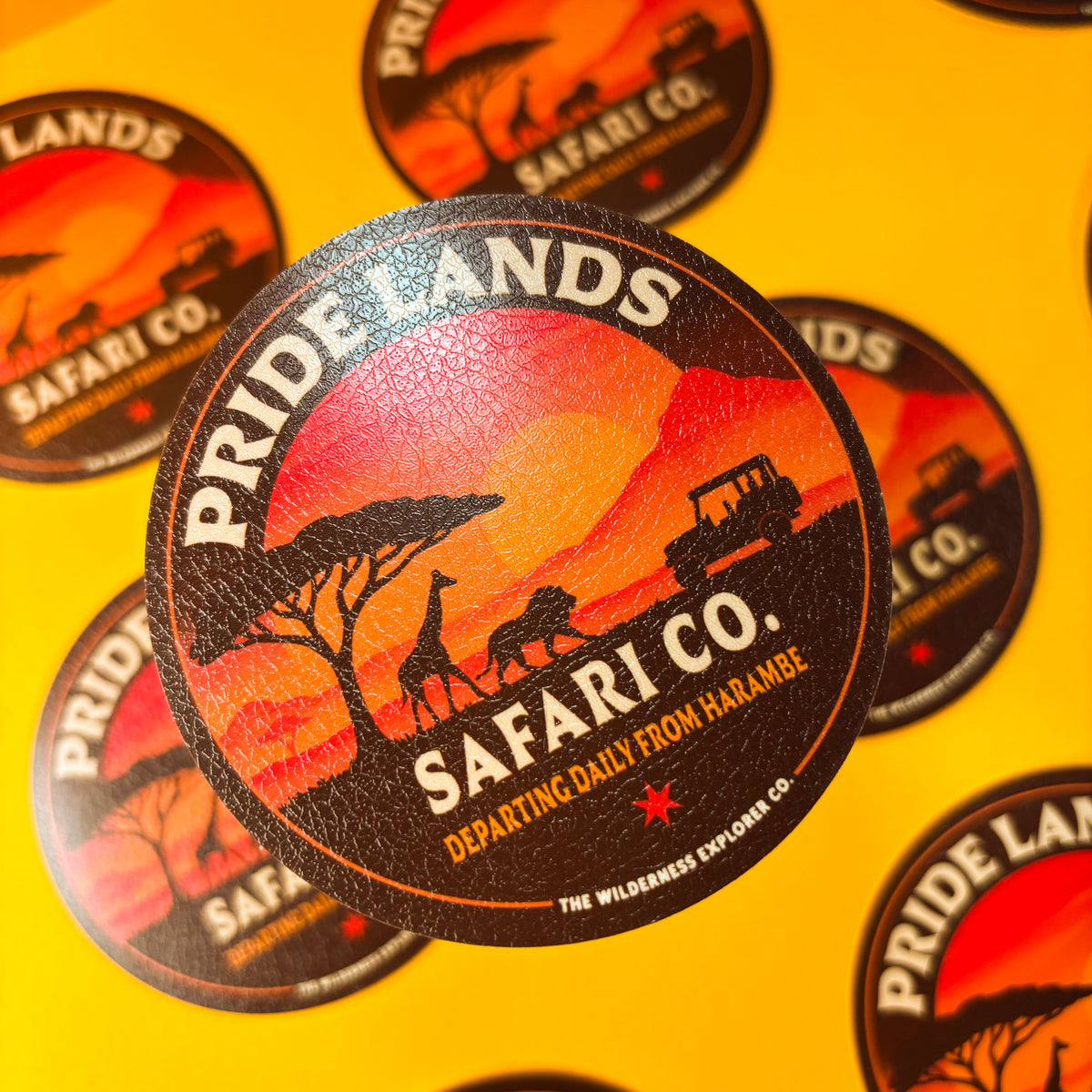 Pride Lands Safari Co - Textured Vinyl Sticker/Magnet