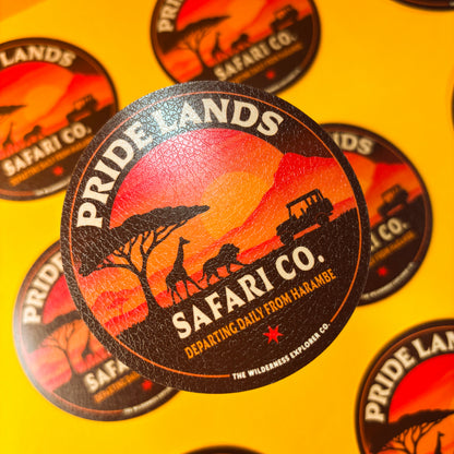 Pride Lands Safari Co - Textured Vinyl Sticker/Magnet