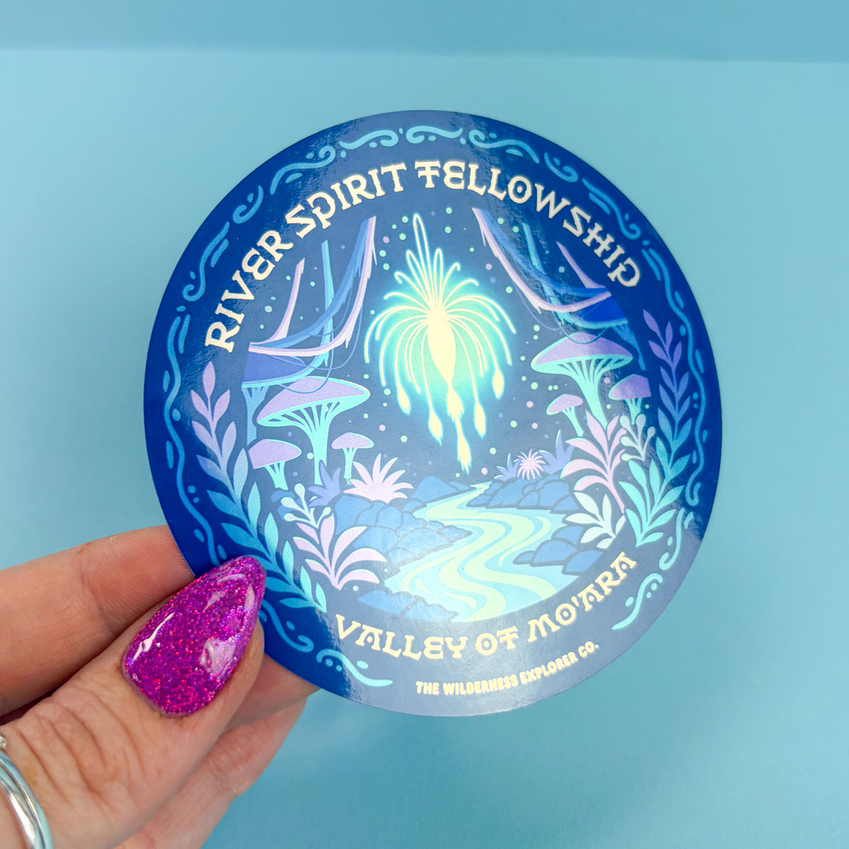 River Spirit Fellowship - Glossy Metallic Vinyl Sticker/Magnet