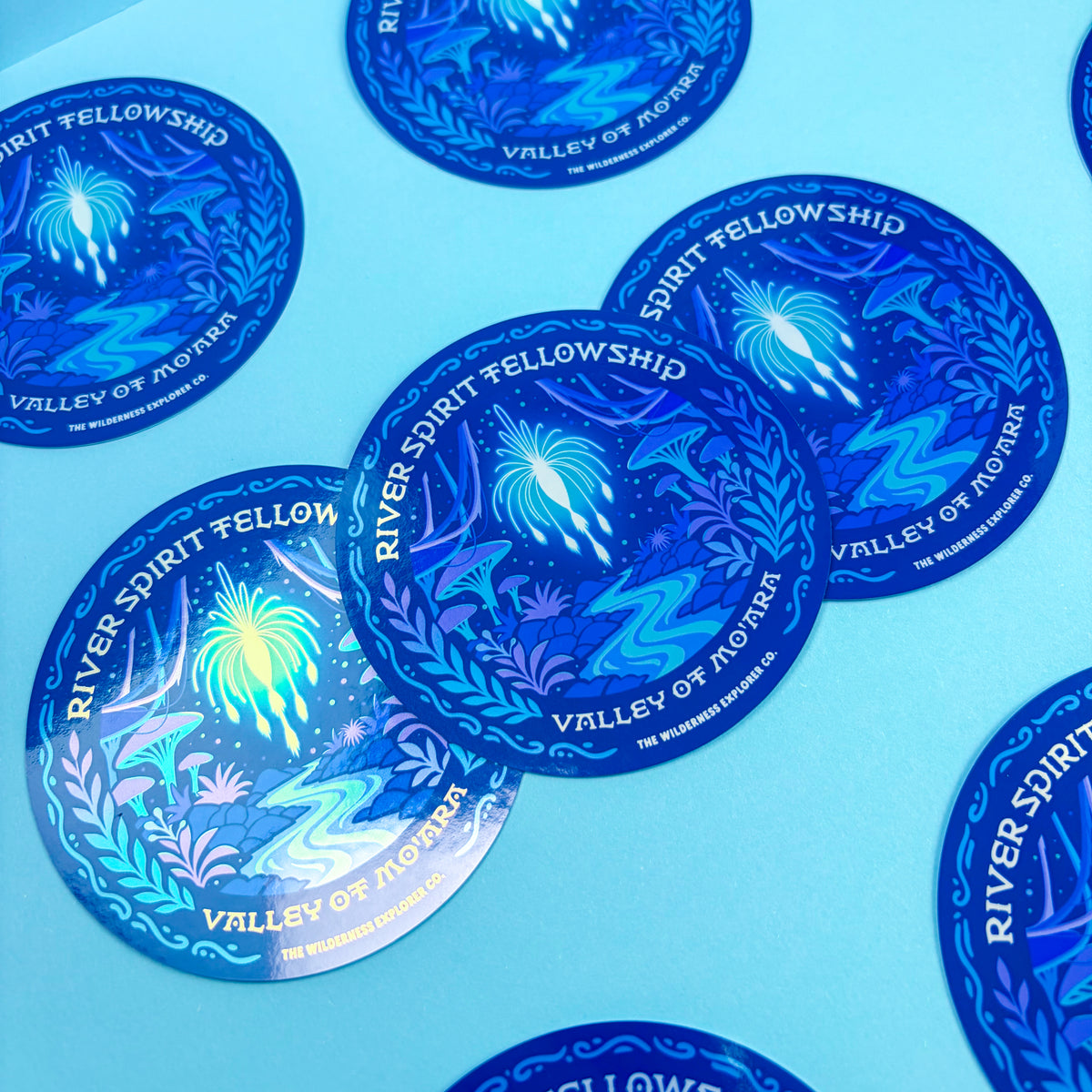 River Spirit Fellowship - Glossy Metallic Vinyl Sticker/Magnet