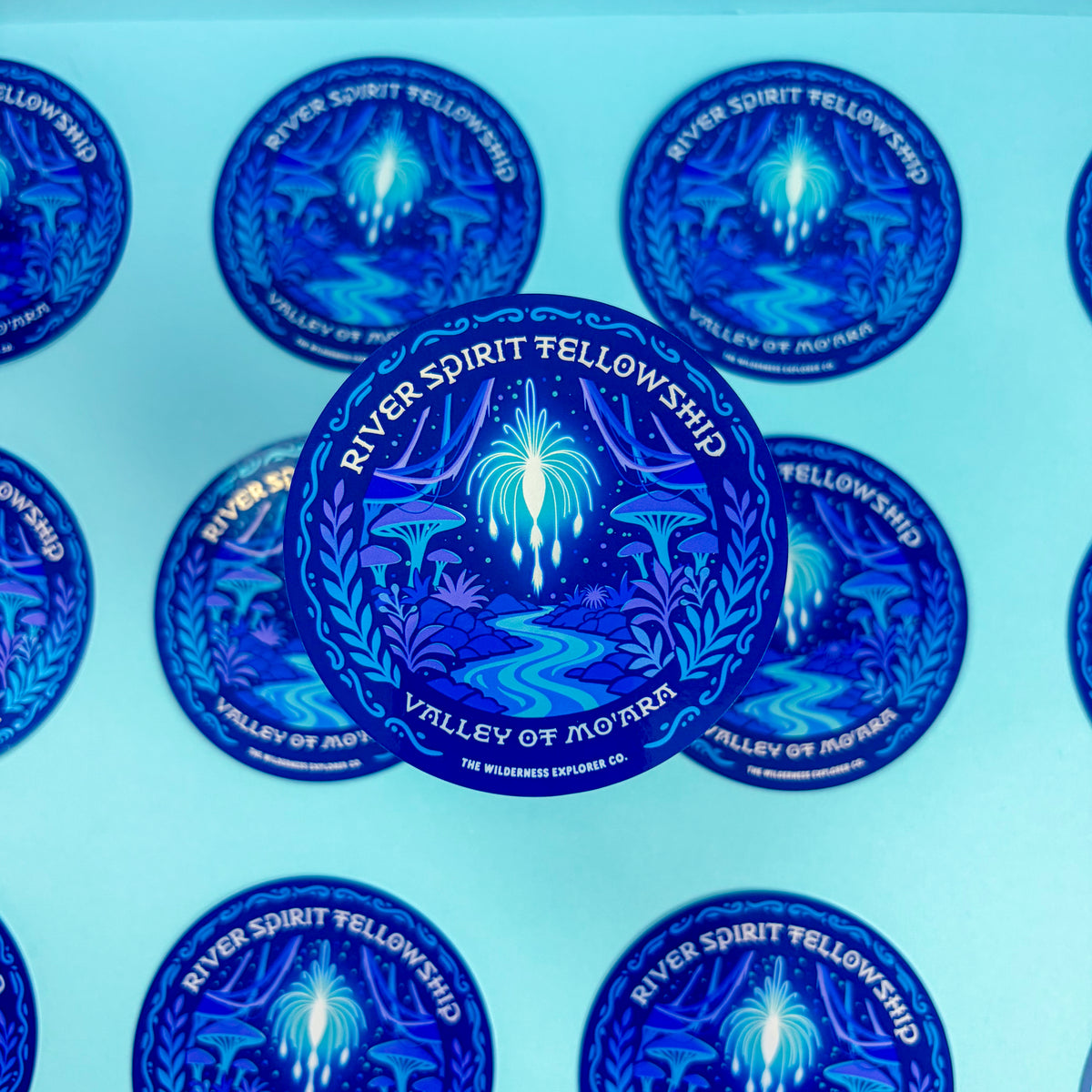 River Spirit Fellowship - Glossy Metallic Vinyl Sticker/Magnet