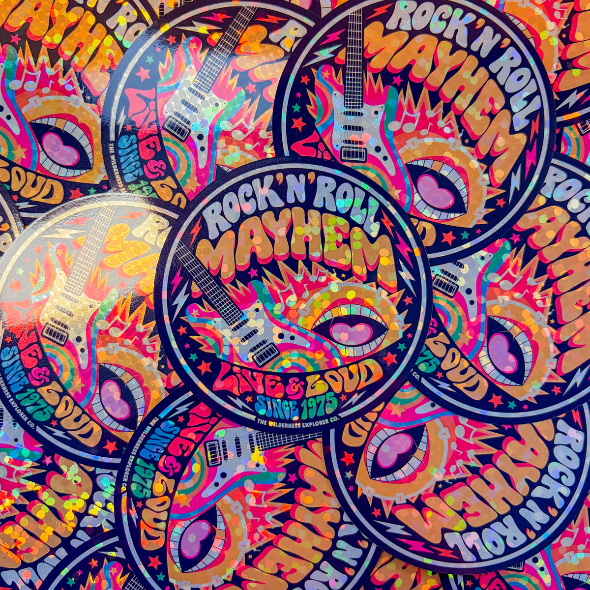 Rock 'n' Roll Mayhem - Vinyl Sticker/Magnet