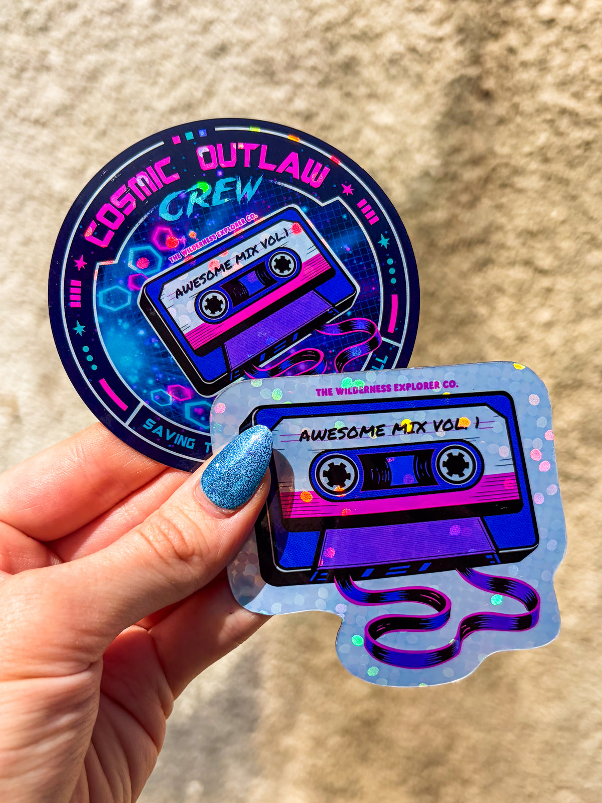 Cosmic Outlaw Crew Holographic Vinyl Sticker/Magnet