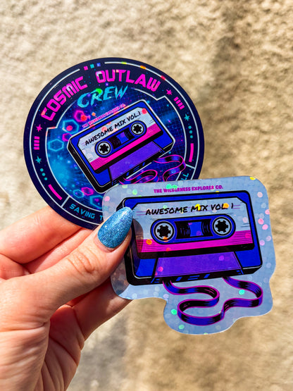 Cosmic Outlaw Crew Holographic Vinyl Sticker/Magnet