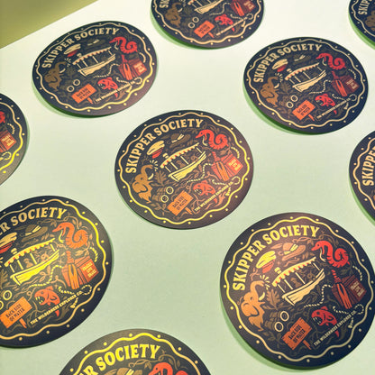 Skipper Society - Vinyl Sticker/Magnet