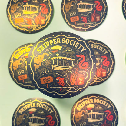 Skipper Society - Vinyl Sticker/Magnet
