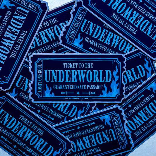 Ticket to The Underworld - Vinyl Sticker/Magnet