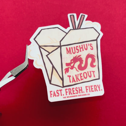 Mushu's Takeout - Vinyl Sticker/Magnet