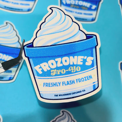 Frozone's Fro-Yo- Vinyl Sticker/Magnet